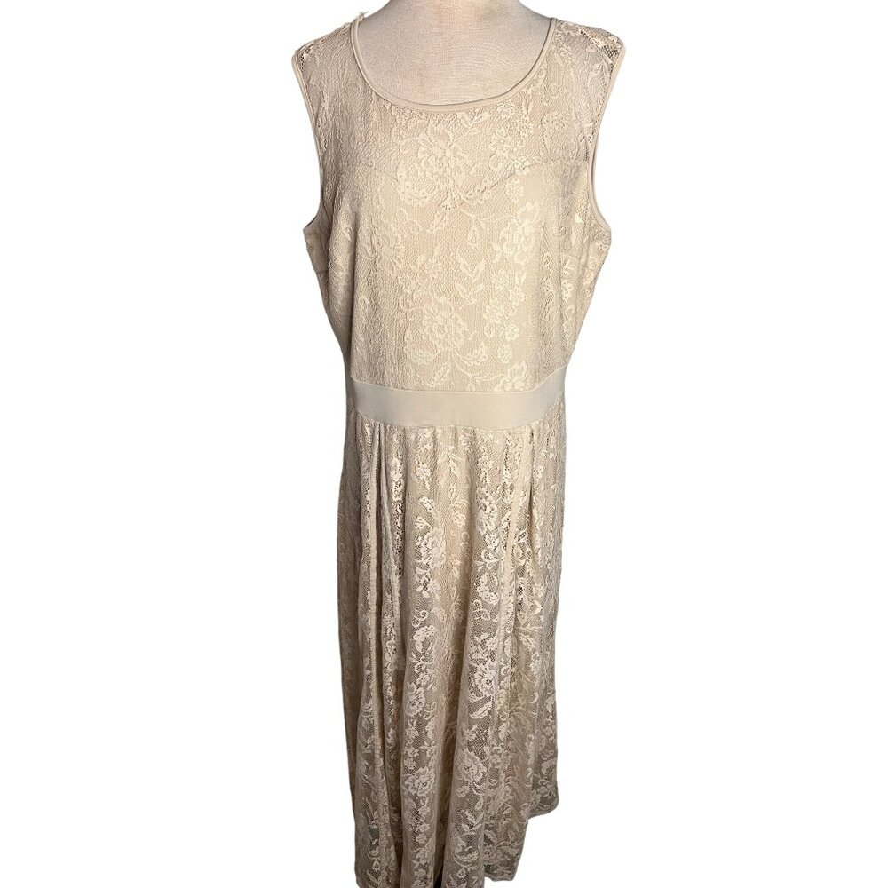 Candlelight women’s 2X Maxi Formal Lace Ivory Mother of the Bride
